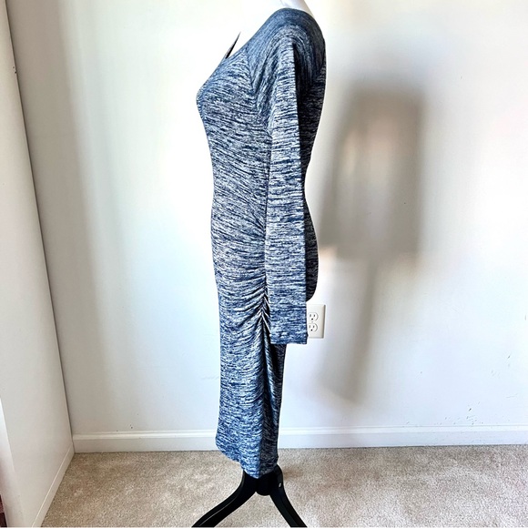 PHILOSOPHY REPUBLIC Clothing Heathered Ruched Body Hugging Dress—SZ. XS - Picture 3 of 15